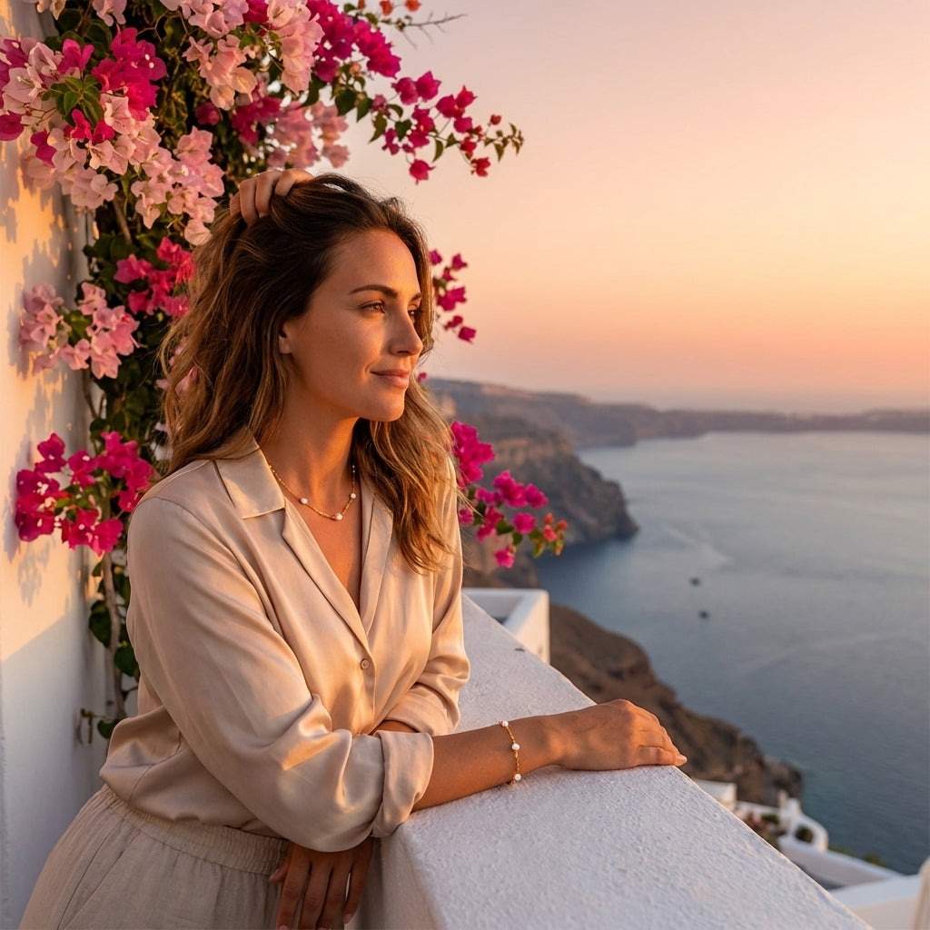 Elara Pearl Chain Bracelet