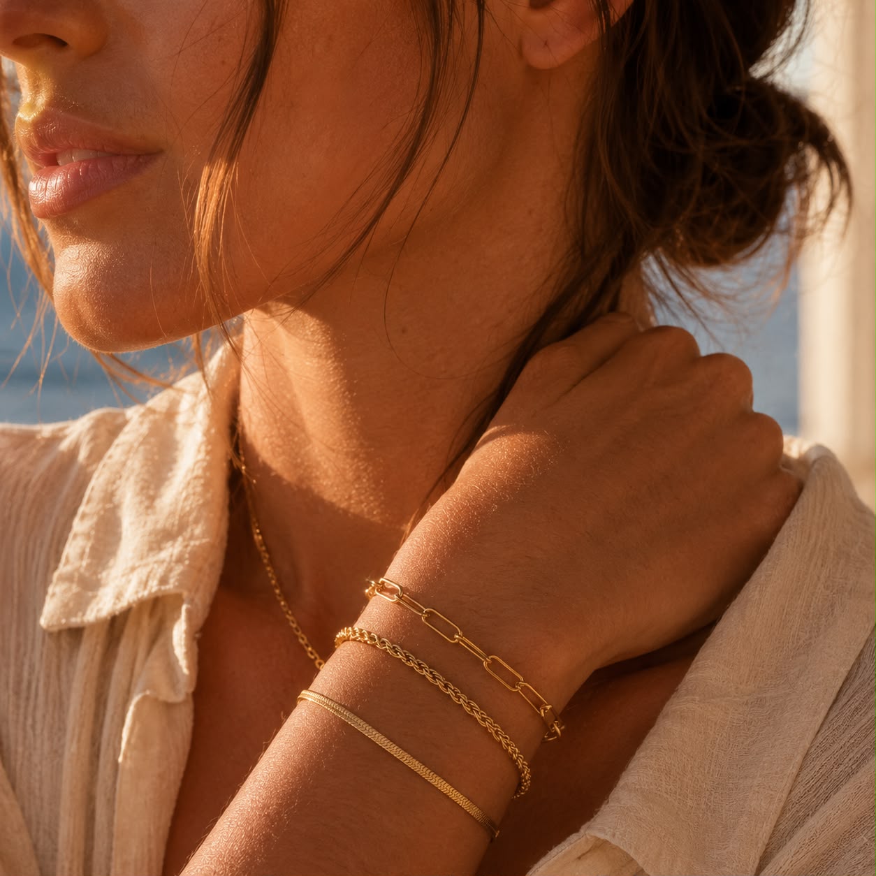 Golden Essentials Bracelet Stack