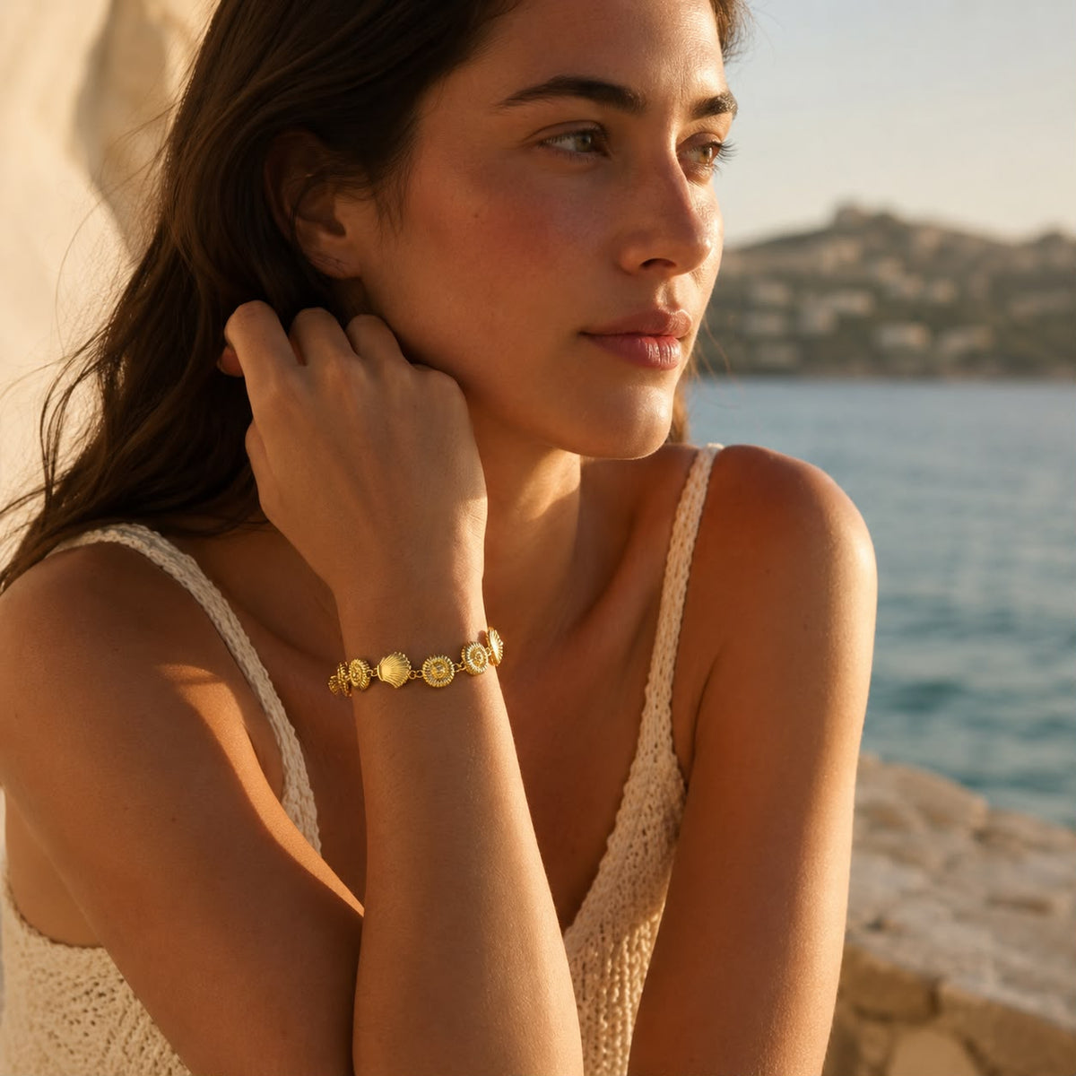 Shell Charm Bracelet