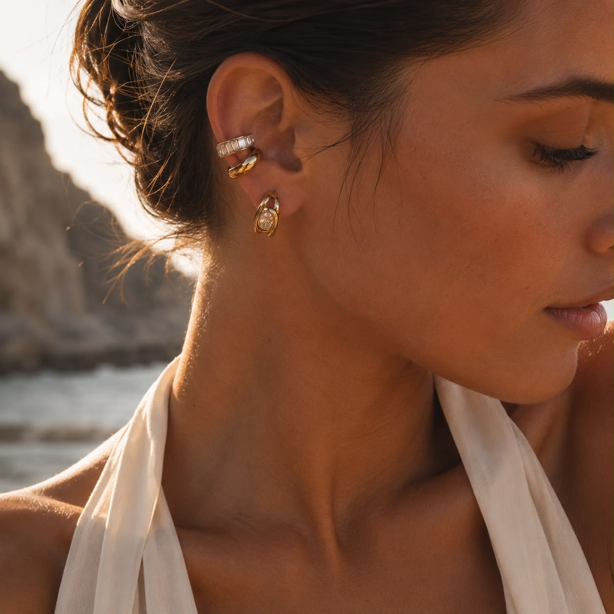 Aurora Gold Ear Stack Set