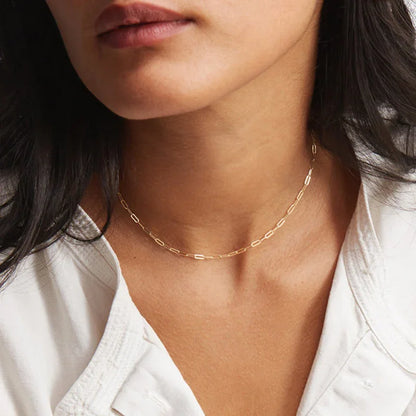 Aurelia Paperclip Chain Set