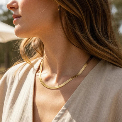 Elysia Herringbone Necklace