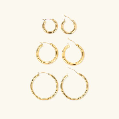 Bold Round Hoops