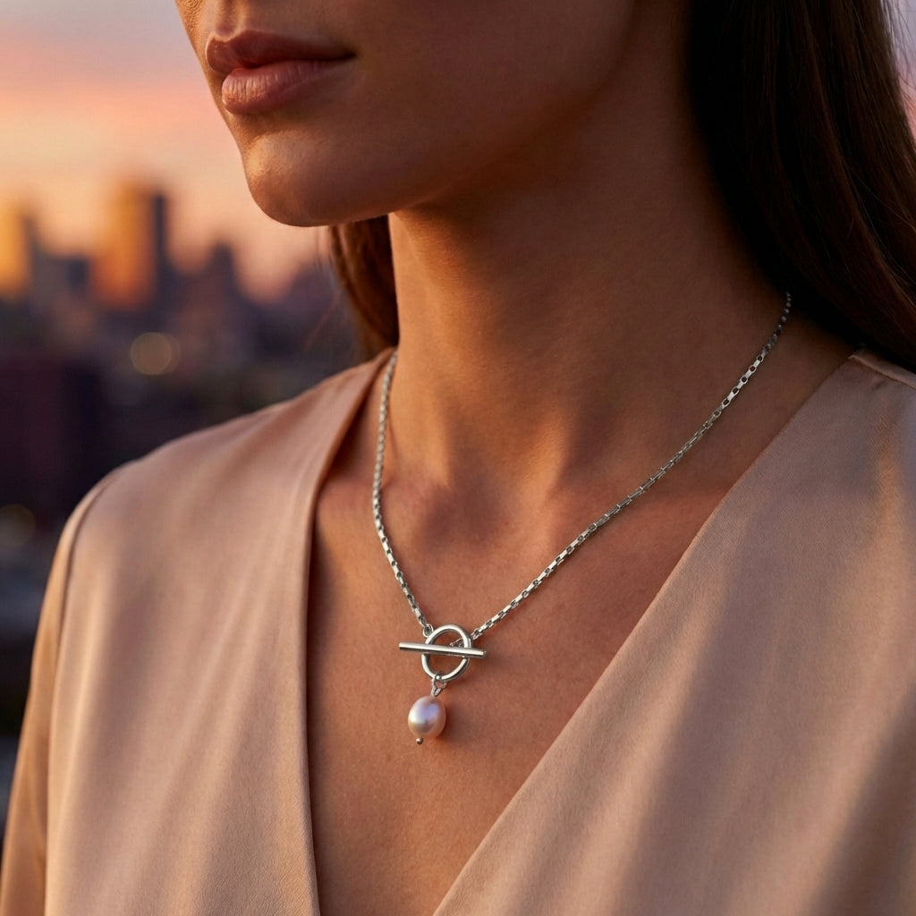 Isola Pearl Lock Necklace