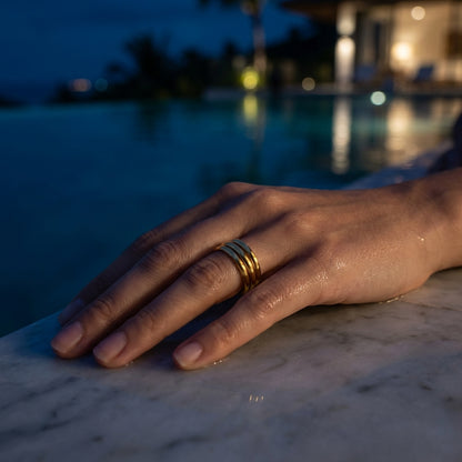 Aurelia Triple Band Ring