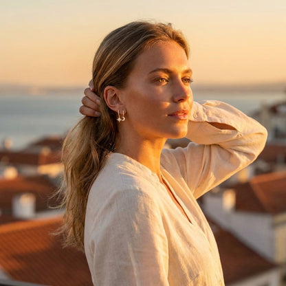 Celeste Moon & Star Hoops