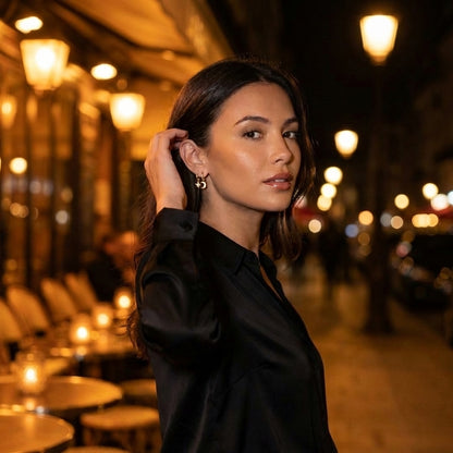 Celeste Moon & Star Hoops