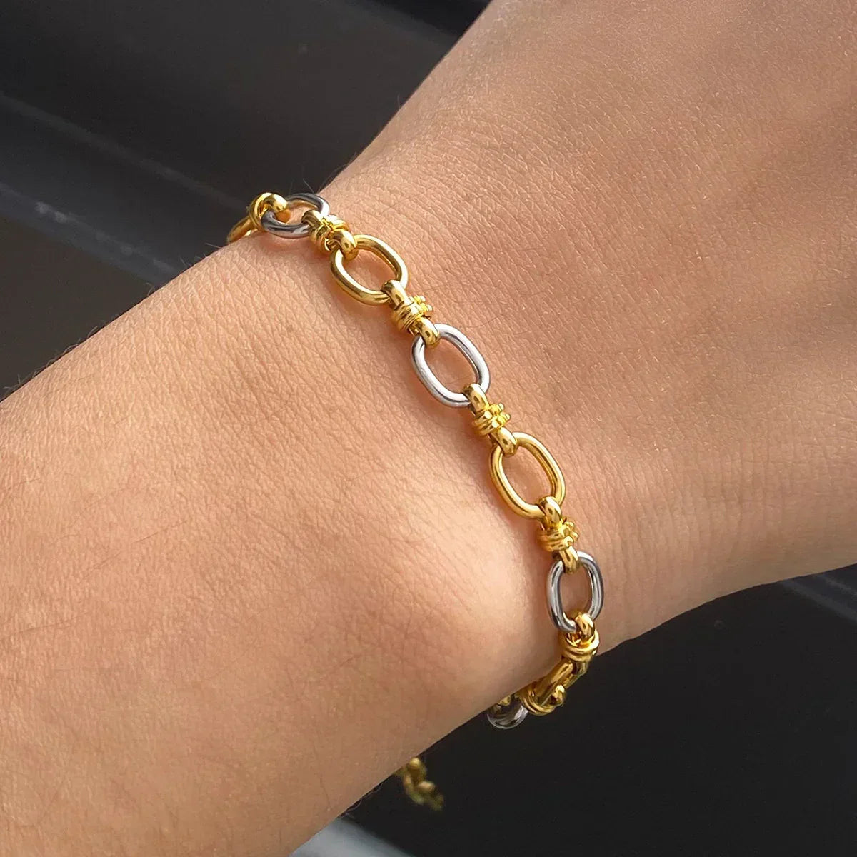 Solène Two Tone Bracelet