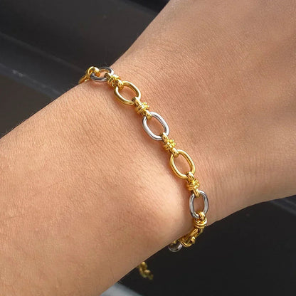 Solène Two Tone Bracelet