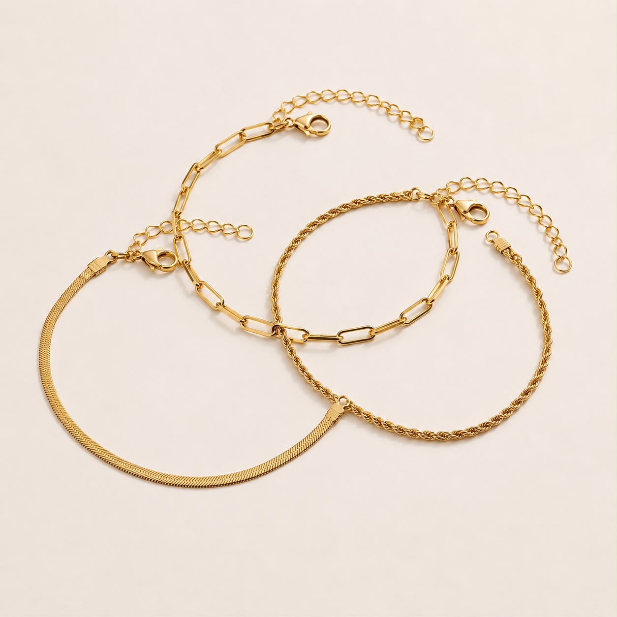 Golden Essentials Bracelet Stack