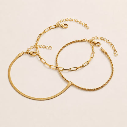 Golden Essentials Bracelet Stack