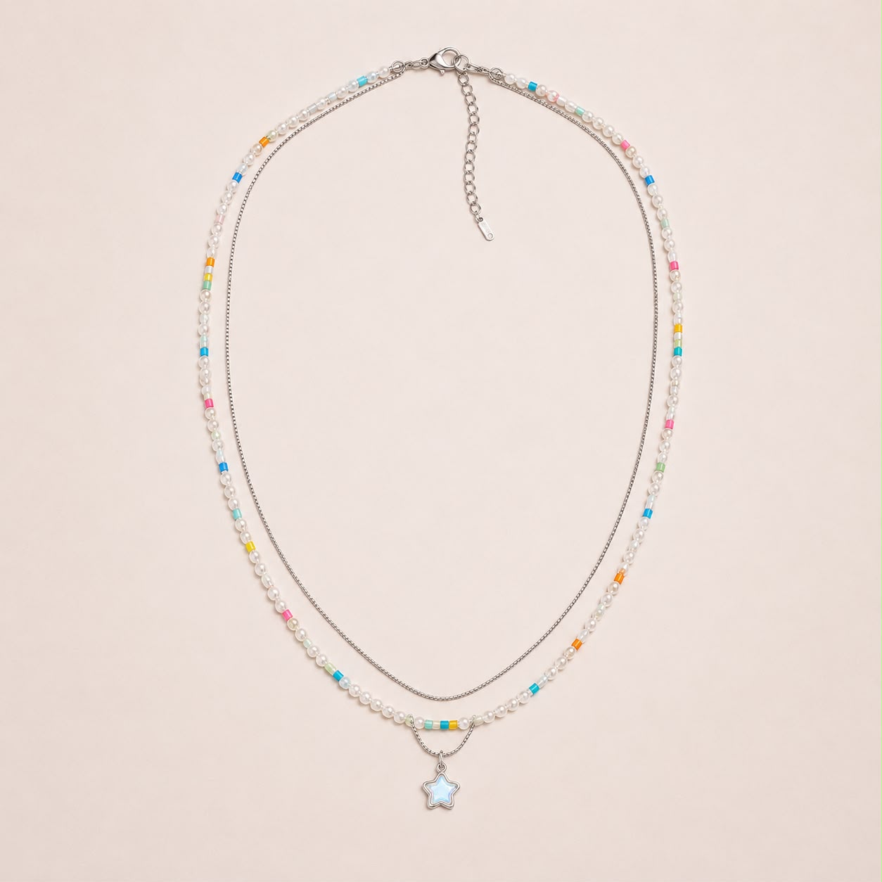 Star Pearl Layered Necklace