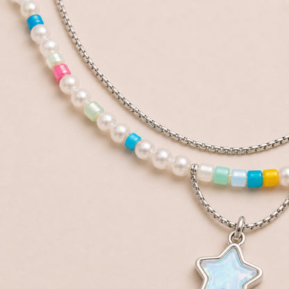 Star Pearl Layered Necklace