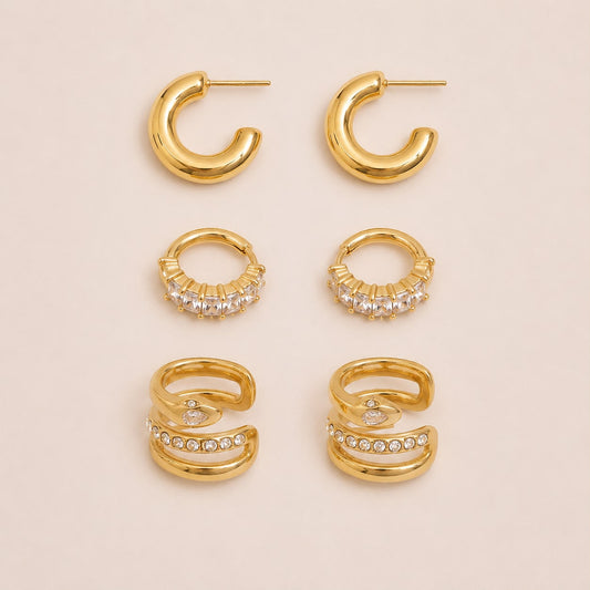 Luxe Gold Ear Stack Set