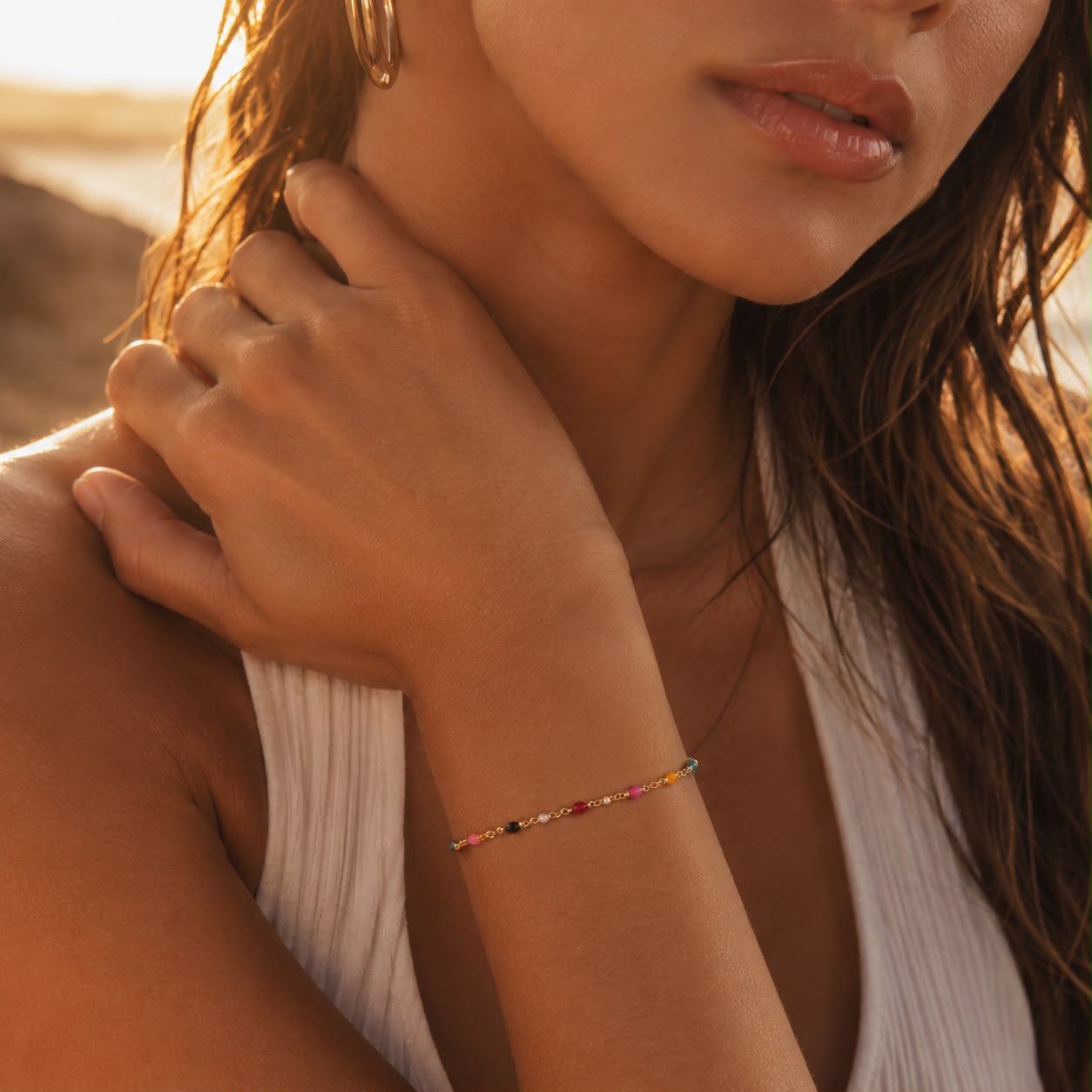 Sunset Beaded Bracelet