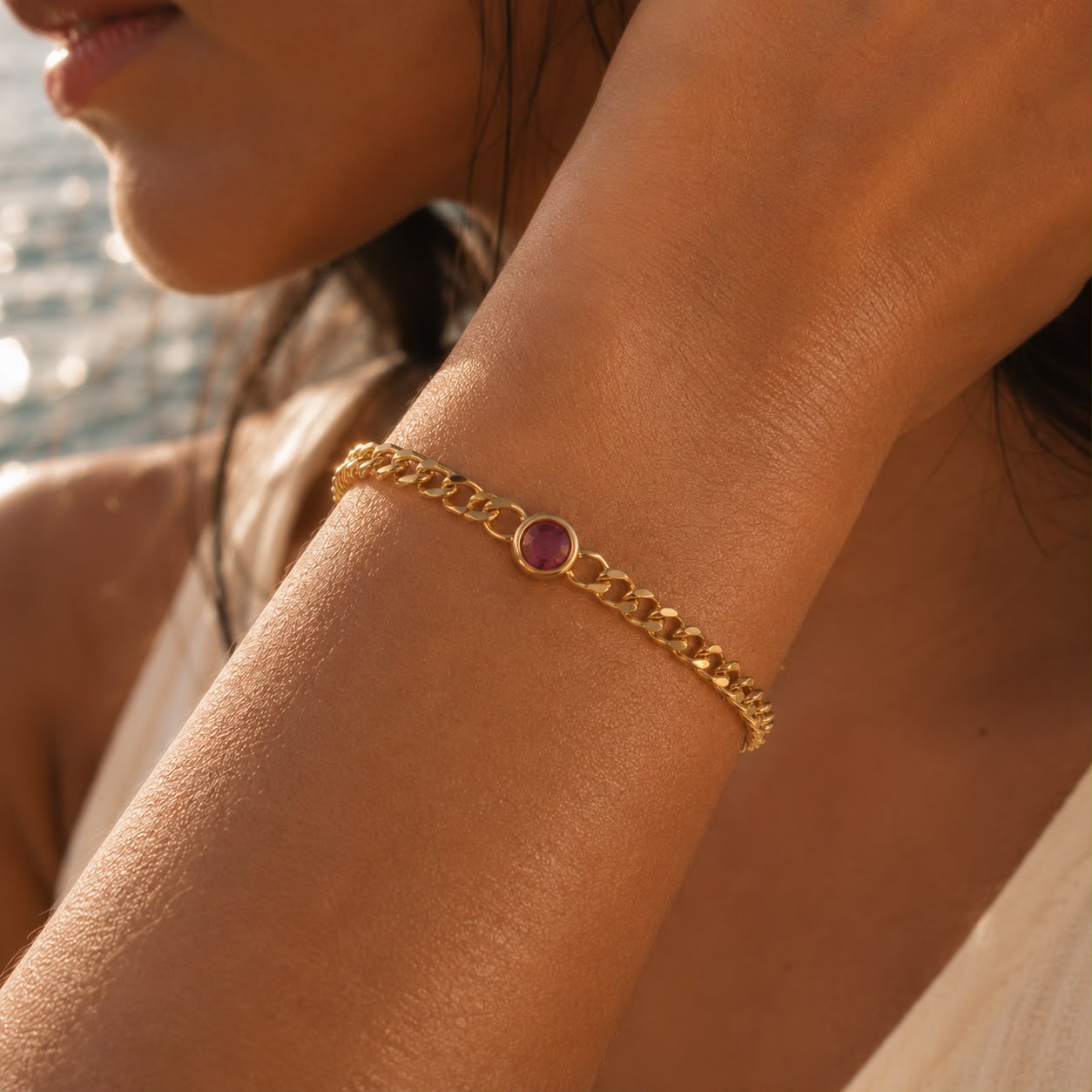 Birthstone Chain Bracelet