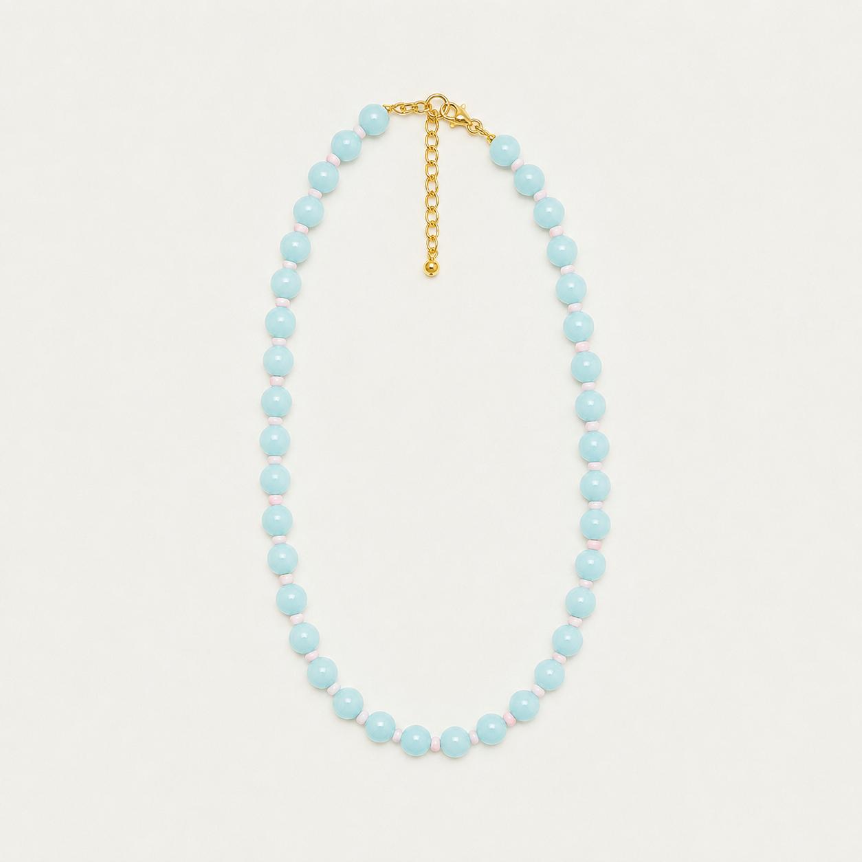 Azure Harmony Bead Necklace
