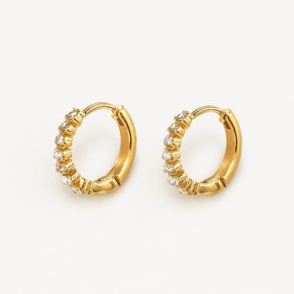 Starlight Pavé Hoop Earrings