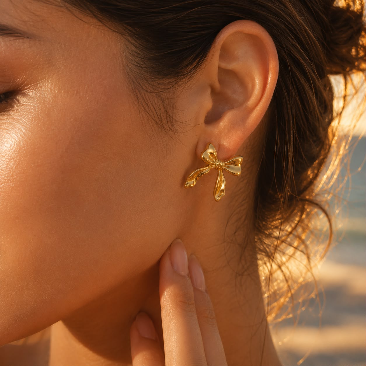 Fleur Ribbon Earrings