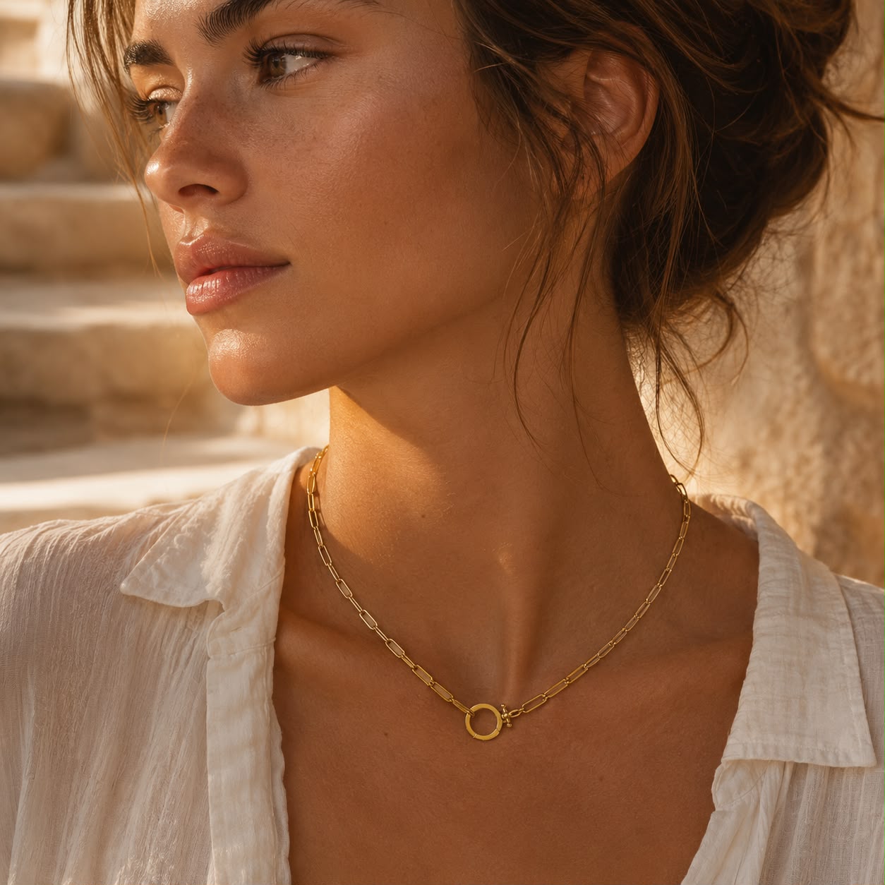 Maren Bold Link Necklace