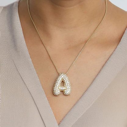 Initial Bubble Necklace